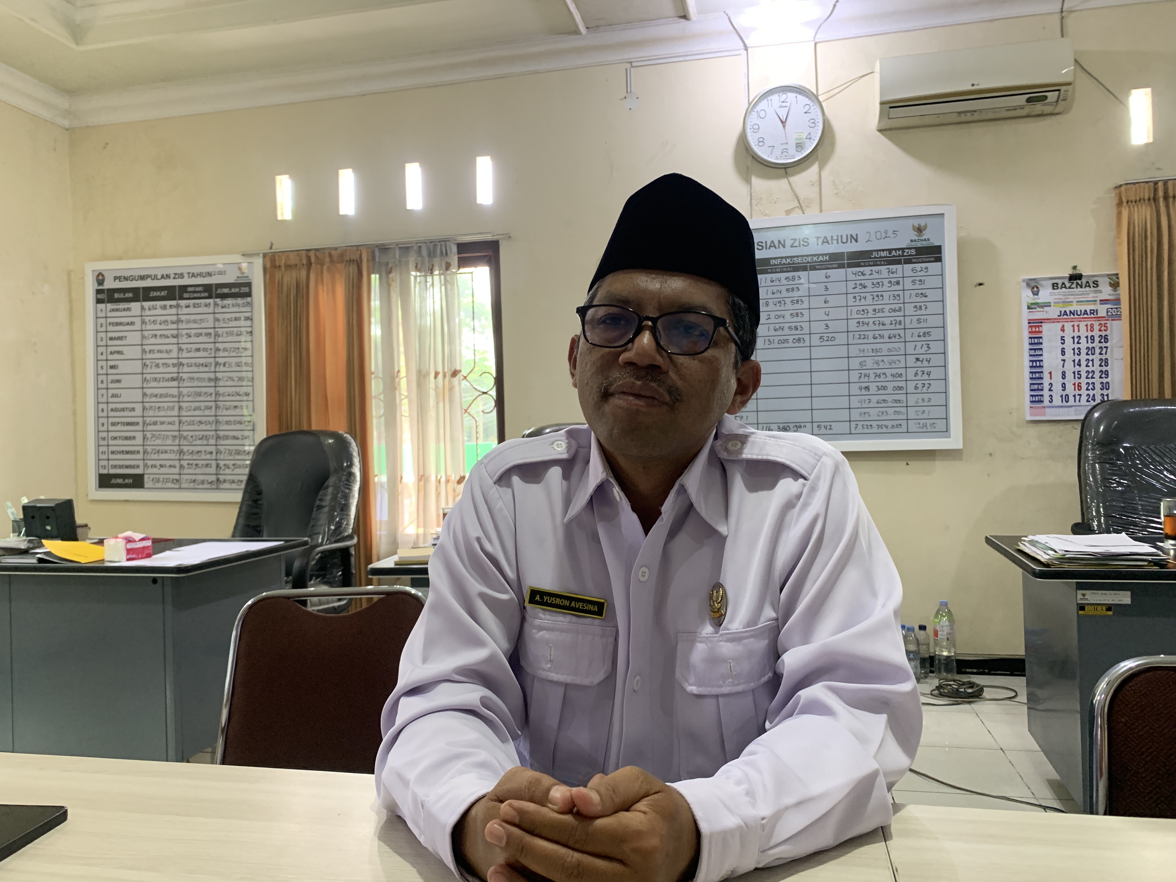 Wakil Ketua Baznas Temanggung, Abdulloh Yusron Avesina.