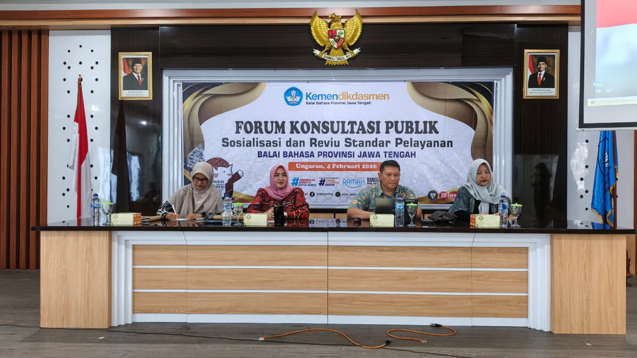 Balai Bahasa Provinsi Jawa Tengah mengadakan forum konsultasi publik  Rabu (4/2/2026).