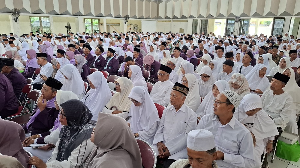 Kantor Kementerian Haji (Kemenhaj) dan Umrah Kabupaten Magelang, menggelar kegiatan manasik haji bagi calon jamaah haji tahun 2026.