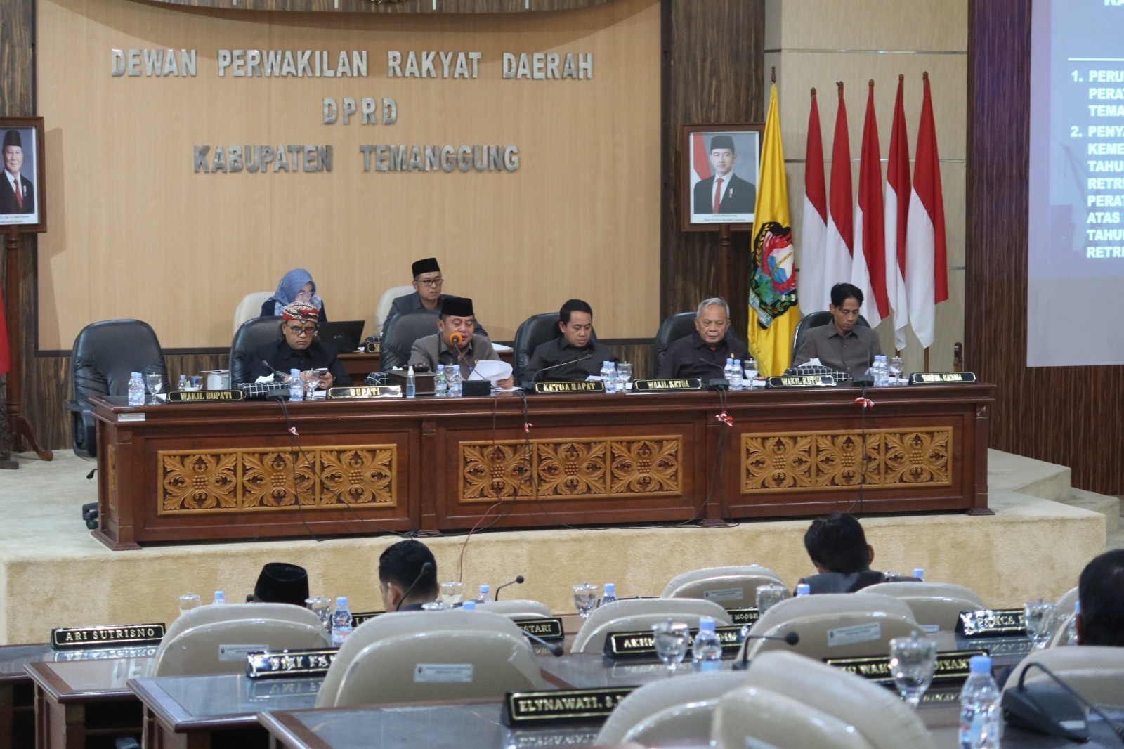 Rapat paripurna  DPRD Kabupaten Temanggung, pada Rabu (11/2/2026).