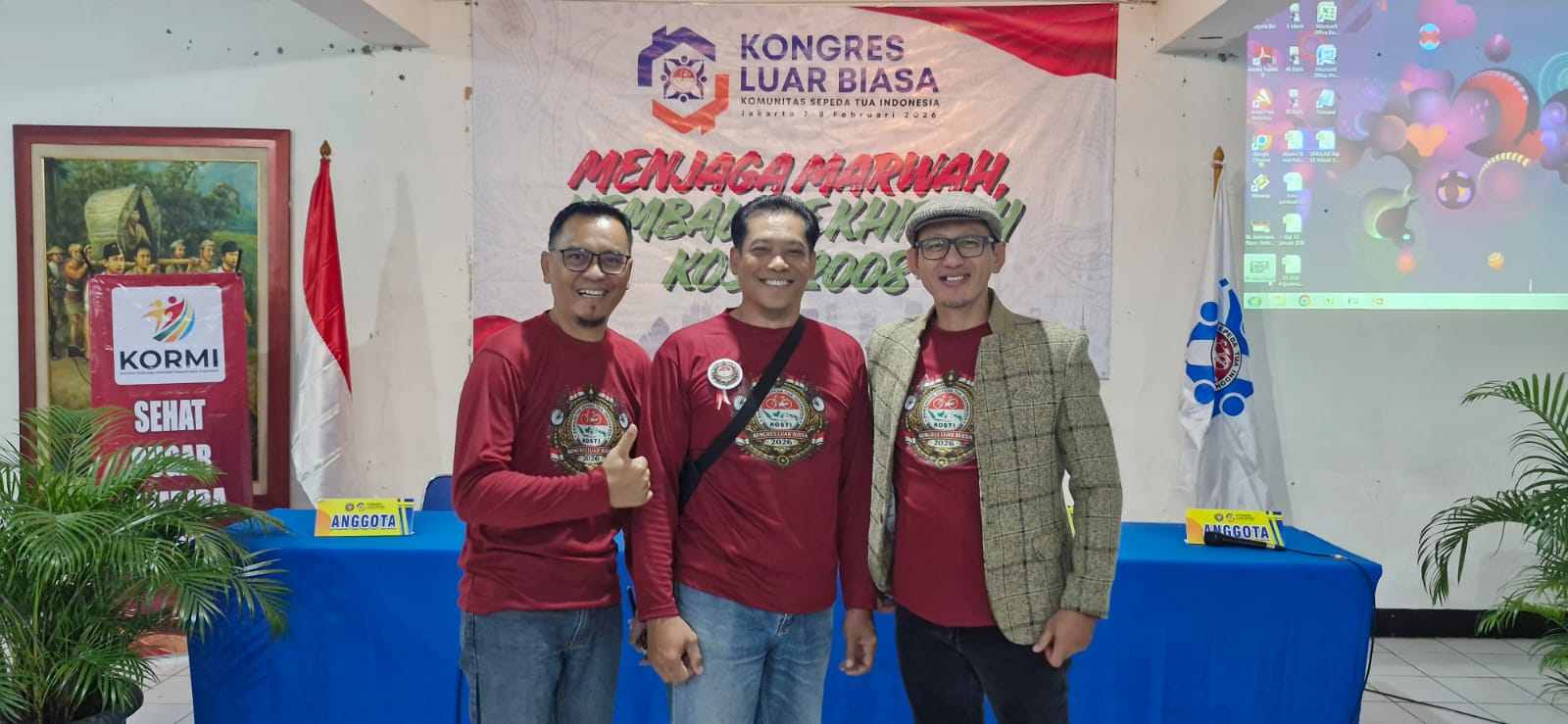 Delegasi Kosti Wonosobo mengikuti KLB di Gedung Joang 45 Jakarta selama dua hari (7-8/2/2026).