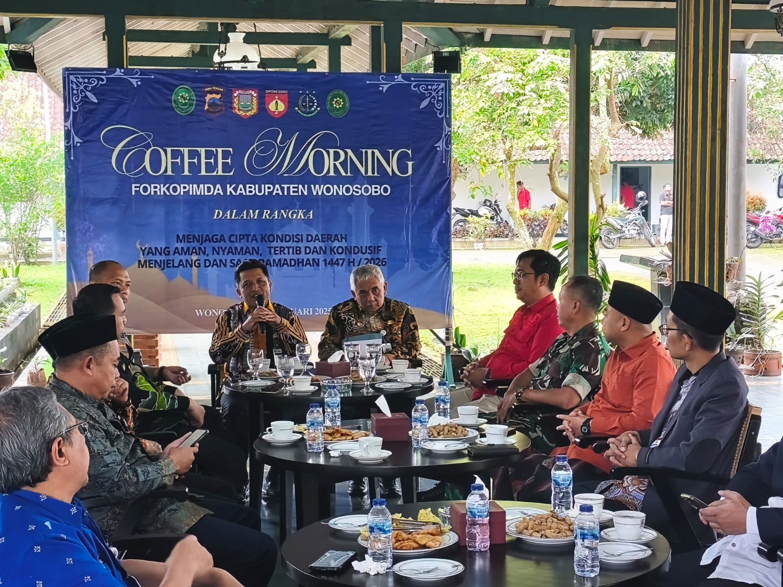 Acara coffee morning yang diadakan di Pendopo Belakang, Kamis (12/2/2026).
