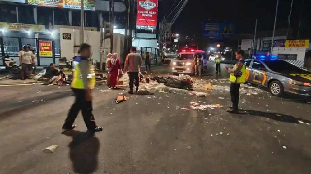 Dua orang tewas dalam kecelakaan maut di Jalan Brigjen Katamso, simpang Traffic Light Milo Dr Cipto, Semarang Selatan, Kamis (19/2/2026) sekitar pukul 02.50.