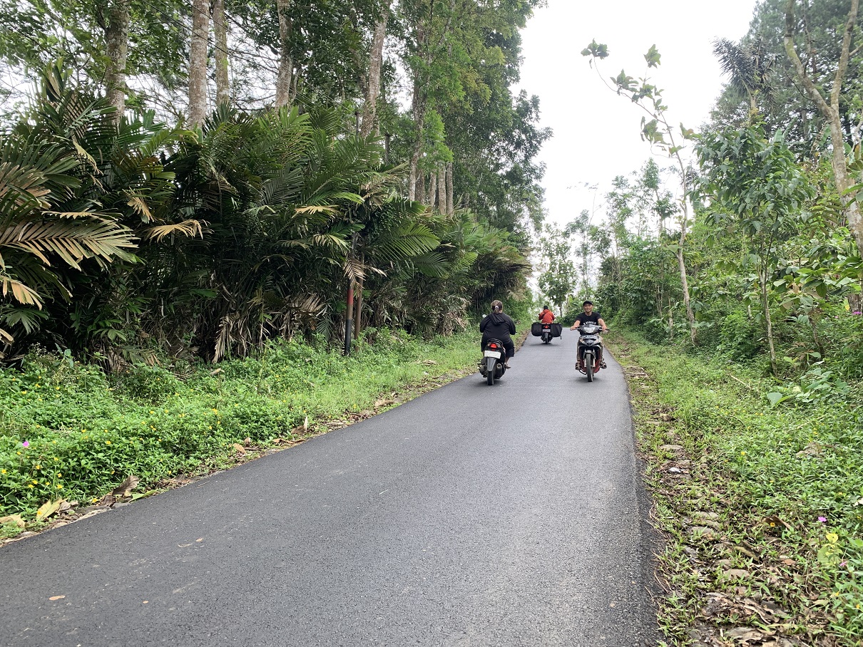 Kondisi jalan Rowoseneng-Tlogopucang yang mulus setelah dilakukan peningkatan jalan oleh Pemkab Temanggung, Kamis (19/2/2026).