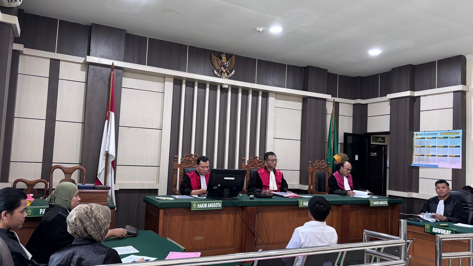 Sidang  dugaan korupsi proyek IPAL di RSUD Temanggung di Pengadilan Tipikor Semarang.