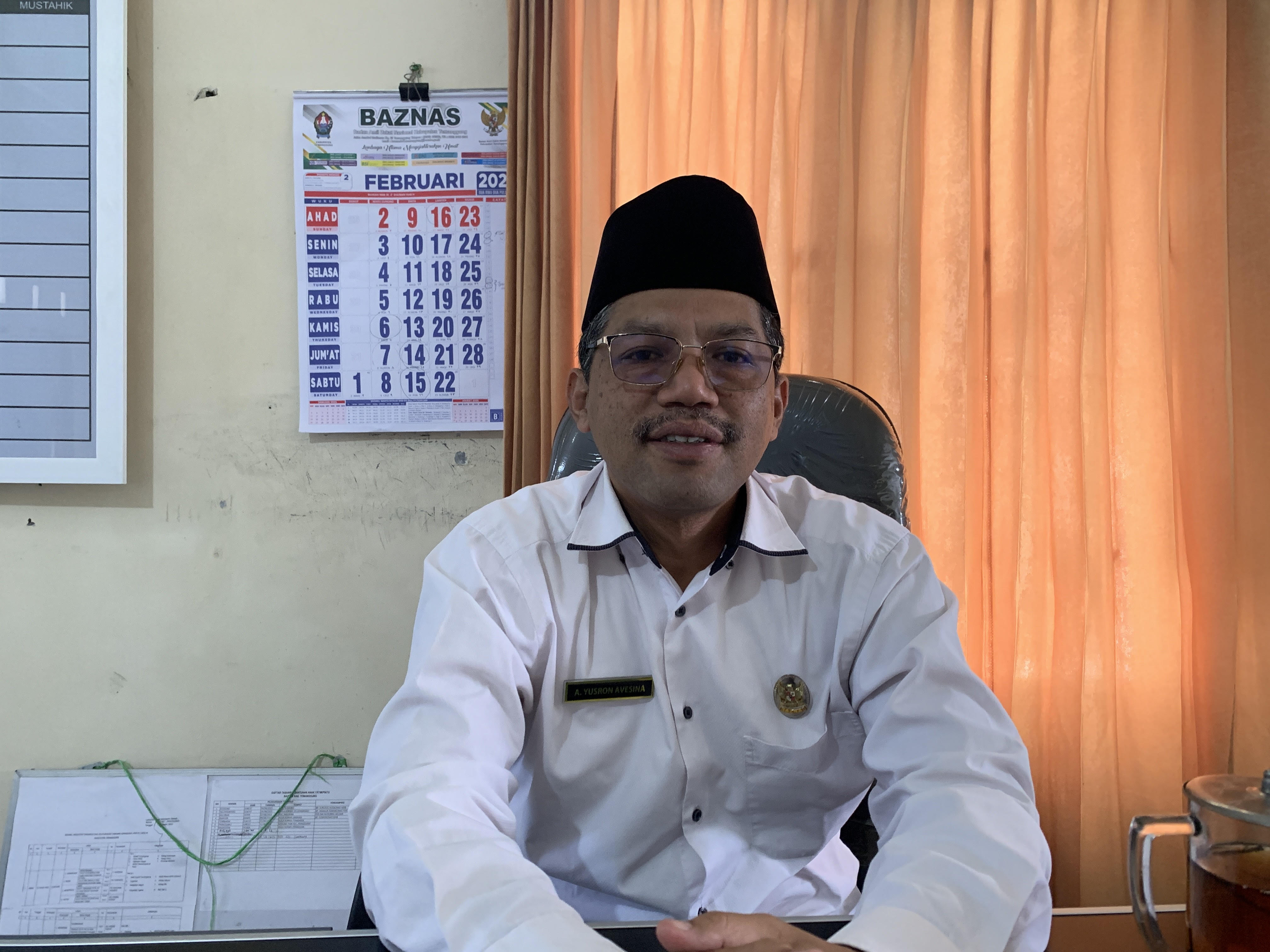 Wakil Ketua Baznas Temanggung Abdulloh Yusron Avisena.