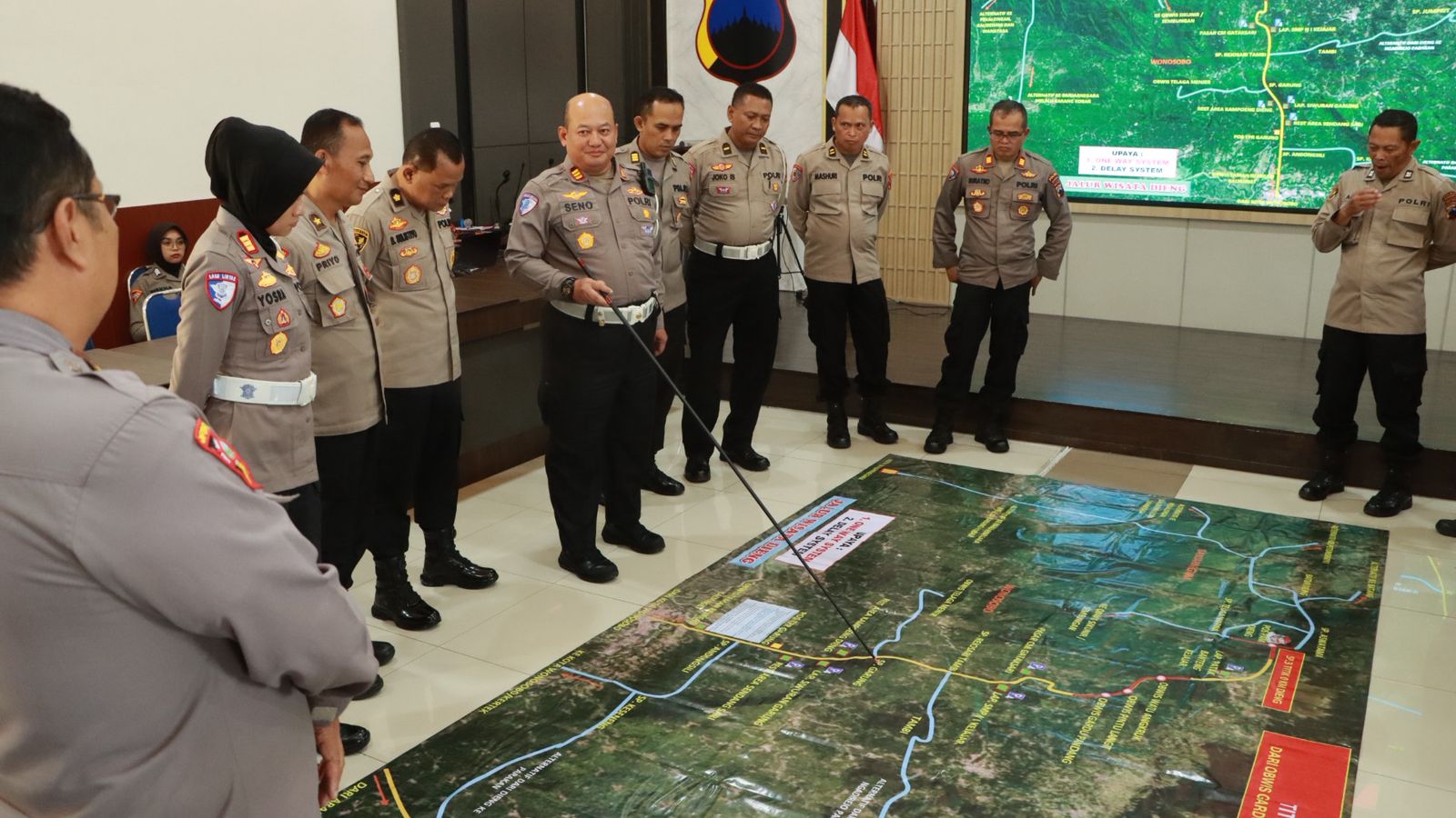 Rapat koordinasi yang digelar Polres Wonosobo bersama Polres Temanggung danolres Banjarnegara di Wonosobo, Selasa (10/3/2026). 