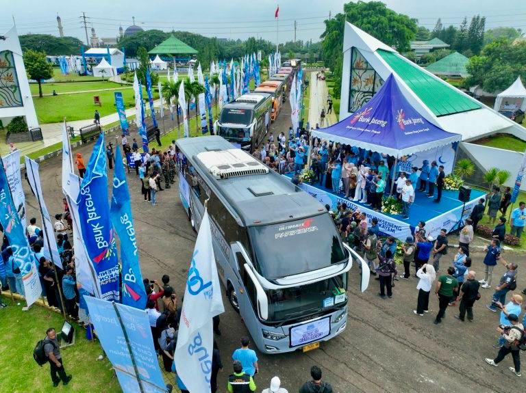 Sebanyak 325 unit bus akan diberangkatkan pada 16 Maret 2026 dari area parkir Museum Purna Bhakti Pertiwi dan Masjid At-Tin di TMII Jakarta menuju 35 kabupaten kota di Jateng membawa pemudik gratis.