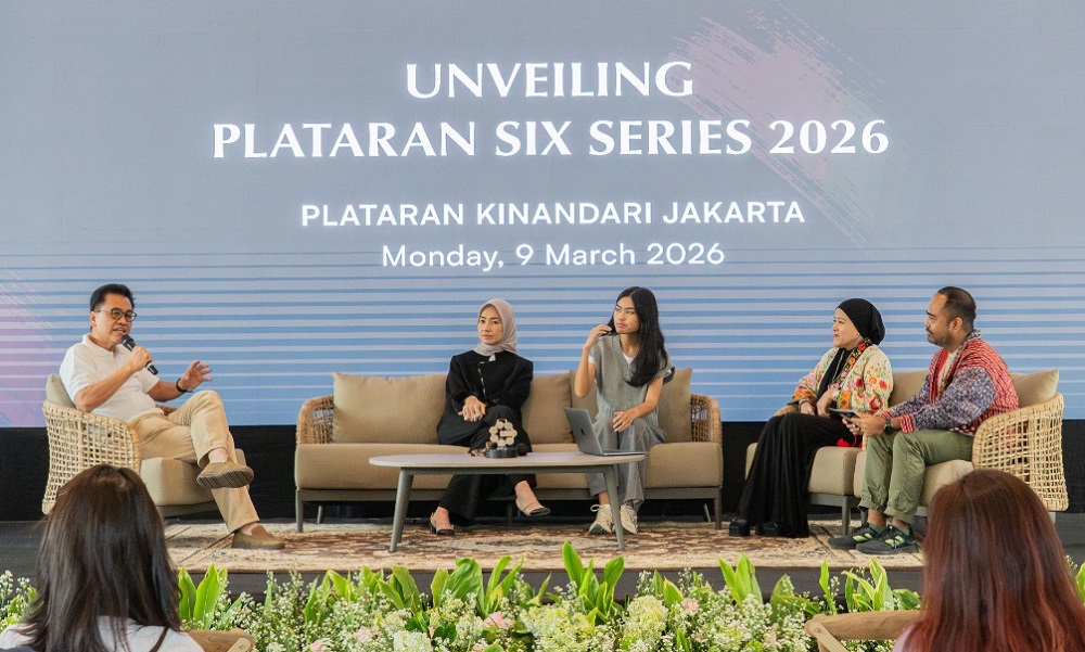 CEO dan Founder Plataran Indonesia, Yozua Makes, dalam jumpa pers Plataran Six Series - Six Series Peace Run, di Jakarta (9/3/2026).