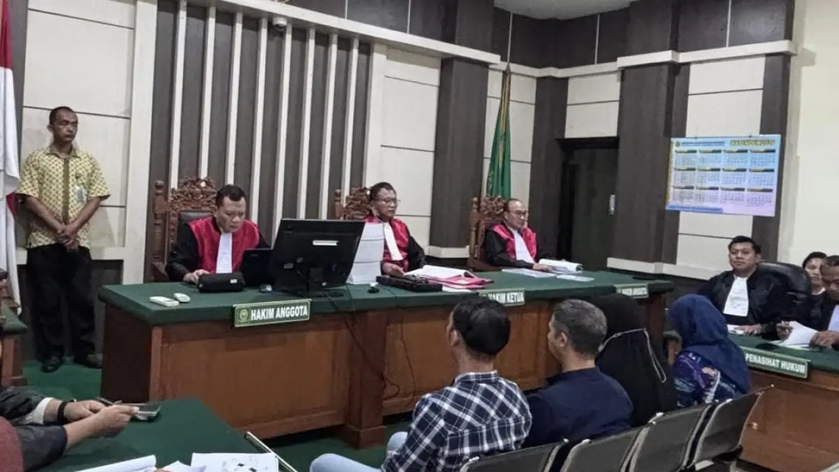 Sidang kasus korupsi pengadaan IPAL RSUD di Pengadilan Tipikor Semarang. (Istimewa)