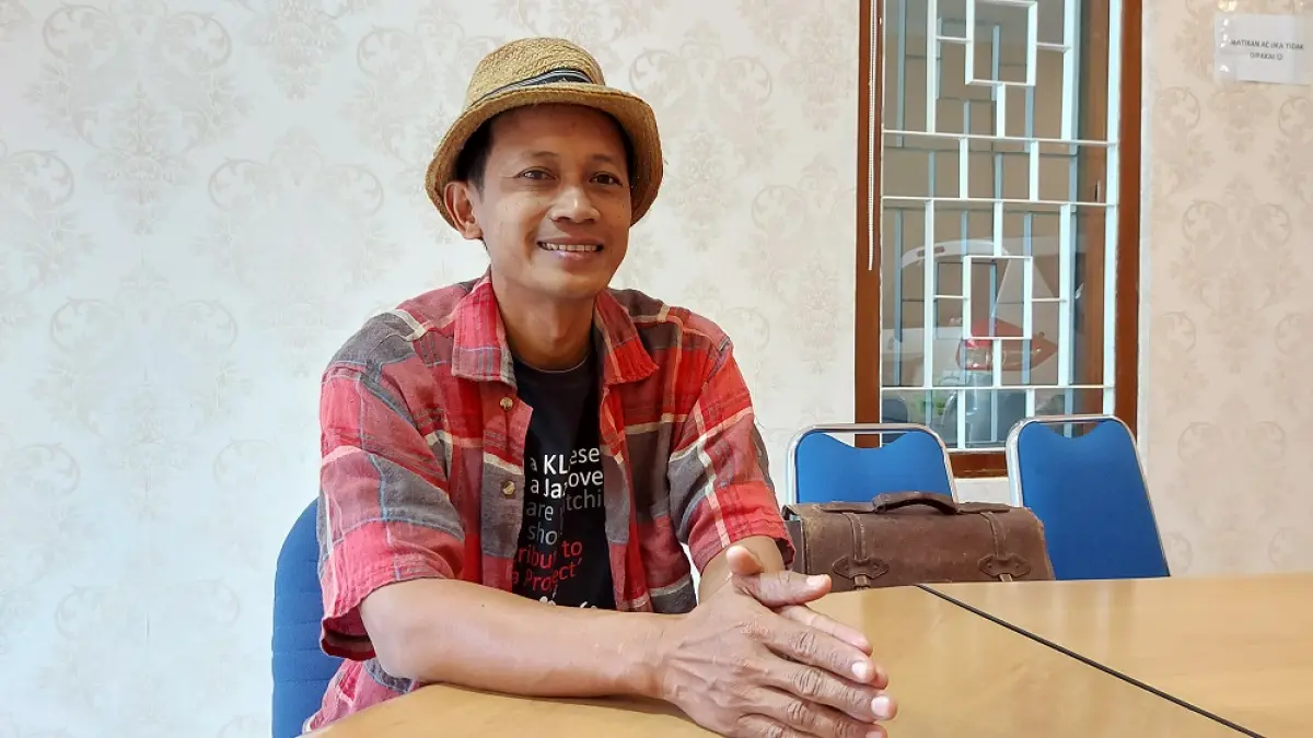 Bagus Priyana dari Komunitas Kota Toea Magelang (PUPUT PUSPITASARI/JAWA POS RADAR MAGELANG)