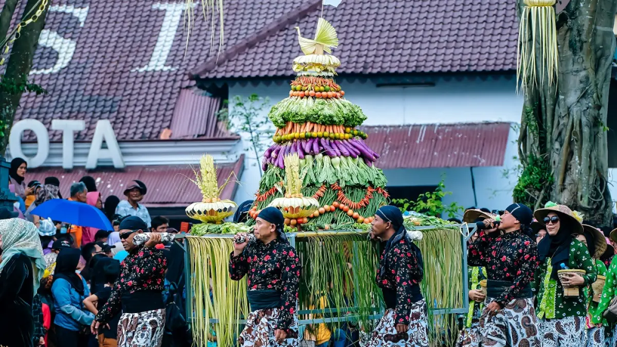 Grebeg Gethuk menjadi salah satu momen untuk berburu foto lomba fotografi.  (ISTIMEWA)