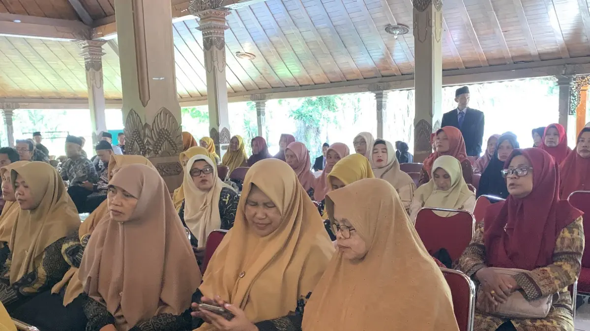 Kegiatan halalbihalal PGIN di Pendopo Pengayoman Temanggung, Rabu (8/4/2026). (Devi Kofifatur Rizqi/Jawa Pos Radar Magelang)