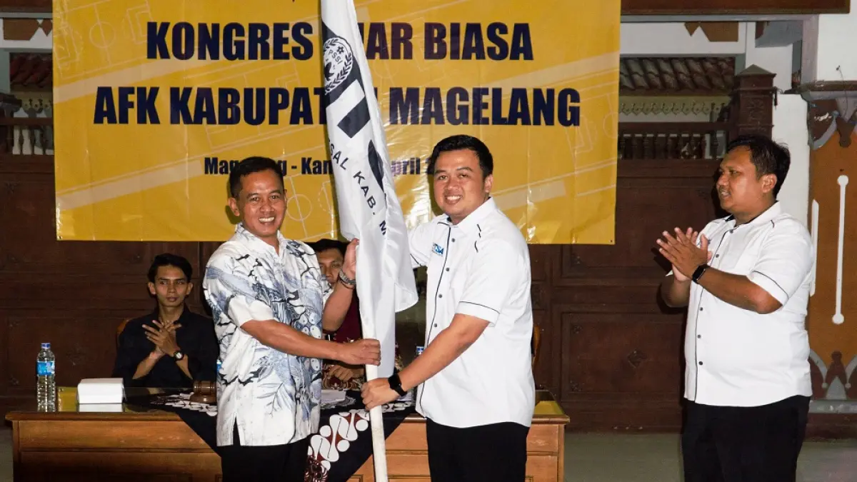Asosiasi Futsal Kabupaten Magelang menggelar kongres luar biasa untuk merumuskan susunan pengurus baru di Pendopo Merapi, Kompleks Rumah Dinas Bupati Magelang, Kamis (9/4/2026) sore.