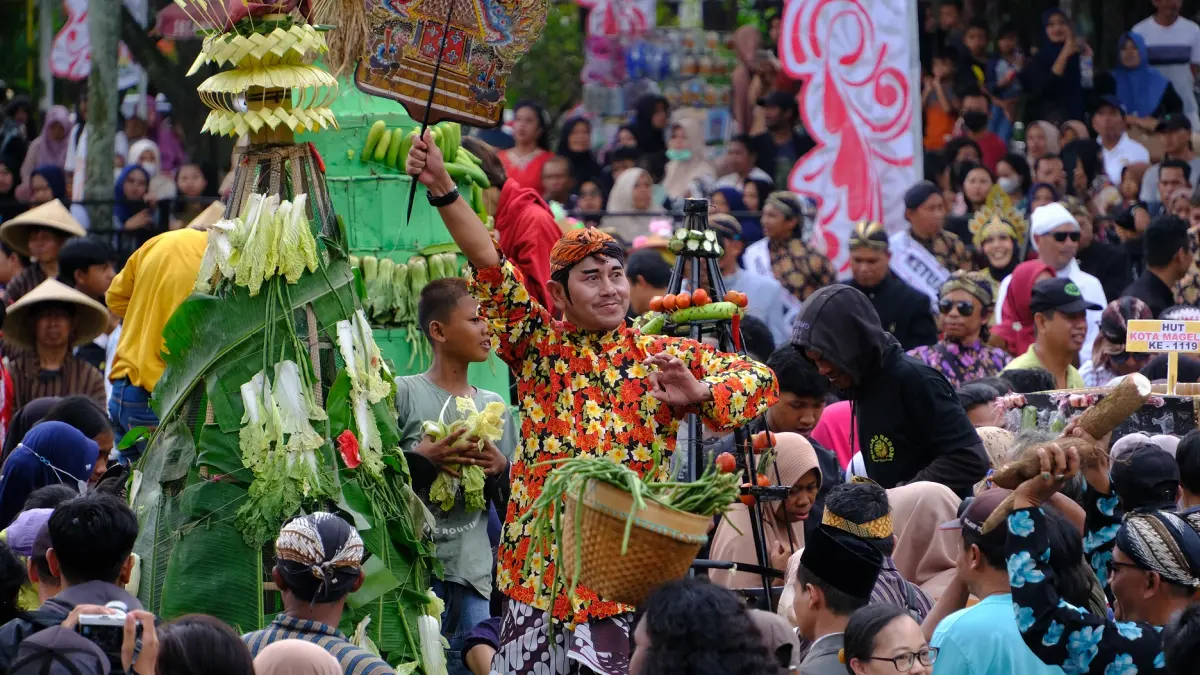 Grebeg Gethuk akan kembali digelar Minggu (12/4/2026) besok menjadi acara ikonik untuk memeringati Hari Jadi Kota Magelang. (Istimewa)
