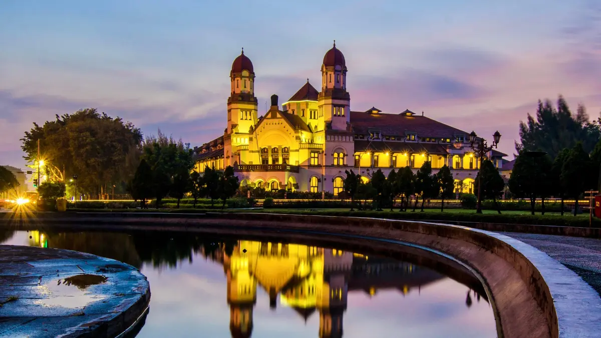 Lawang Sewu Semarang salah satu ikon Jawa Tengah. Berdasar data BRIN banyak daerah di Jateng masuk kategori daerah maju. (Istimewa).