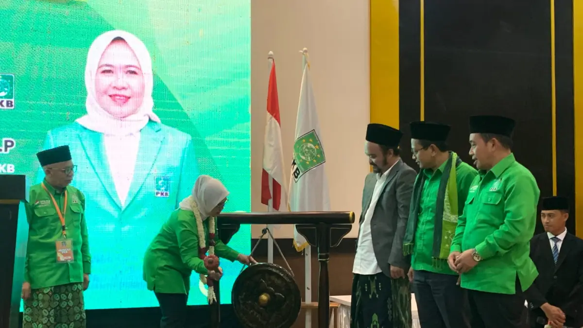 Pembukaan Muscab DPC PKB Temanggung sekaligus perumusan arah kebijakan partai di Hall Aliyana Hotel, Sabtu (18/4/2026). (Devi Khofifatur Rizqi/Jawa Pos Radar Magelang)
