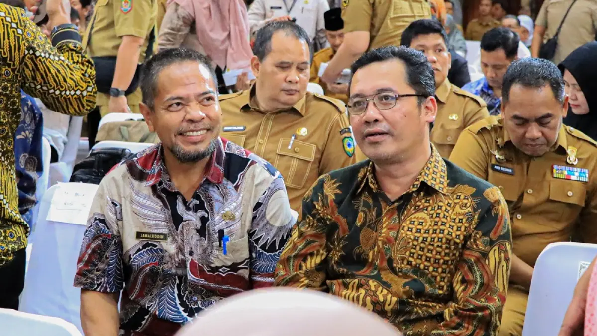 Bupati Magelang Grengseng Pamuji saat hadir di rapat koordinasi nasional di Kantor Pusat Kementan RI Jakarta Selatan, Senin (20/4/2026),