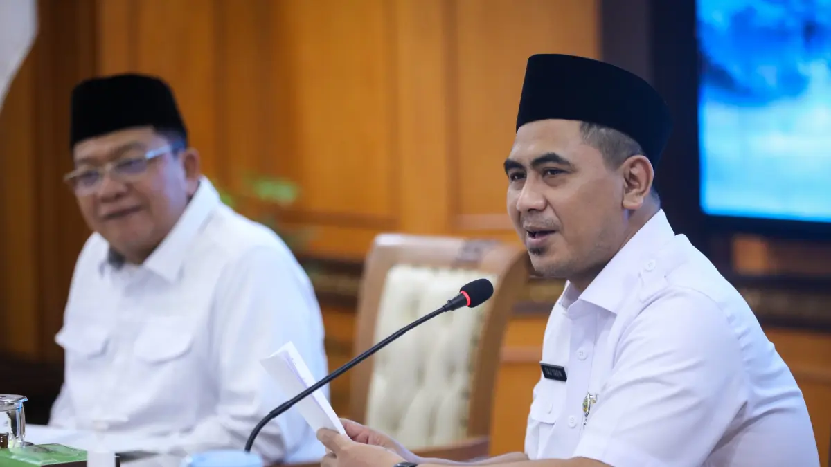 Wakil Gubernur Taj Yasin menerima kunjungan kerja Komisi VIII DPR RI Rabu (22/4/2026).
