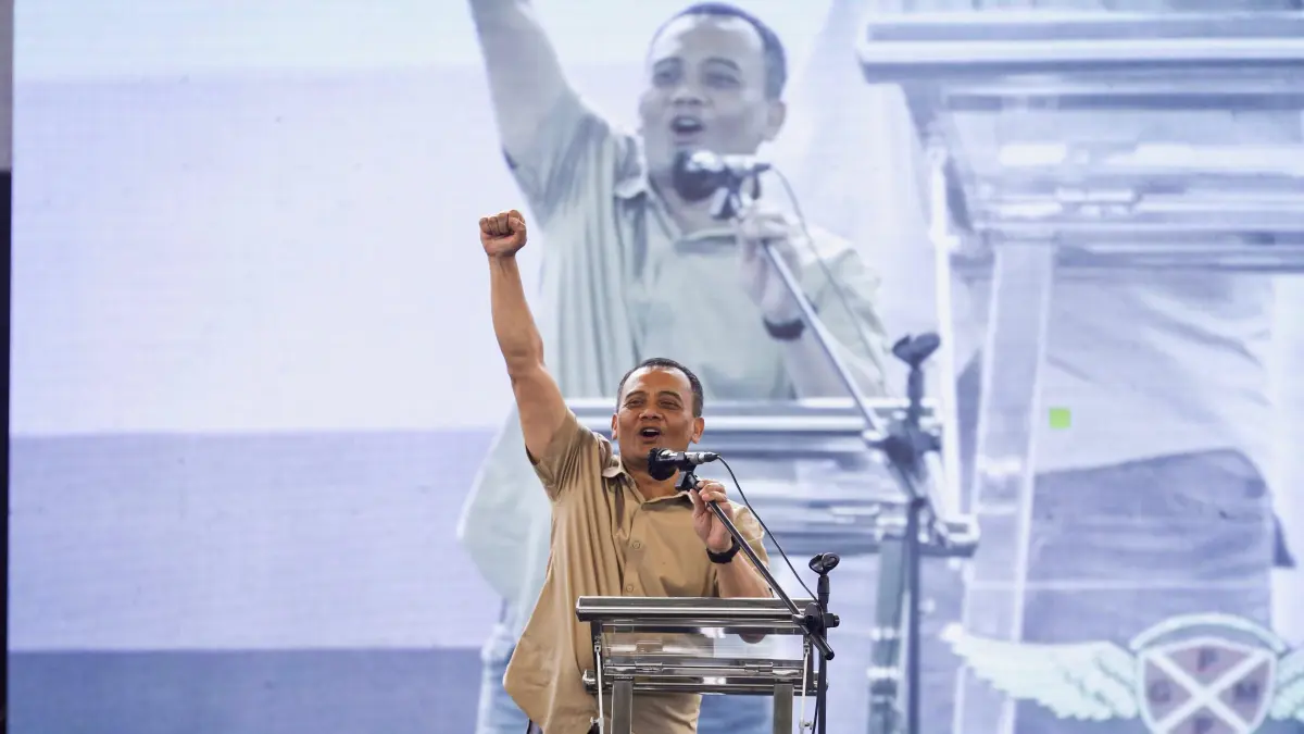 Gubernur Ahmad Luthfi ketika membuka seminar Wonosobo Melawan Hoaks di aula Kampus 2 Unsiq, Sabtu (25/4/2026). (Istimewa)