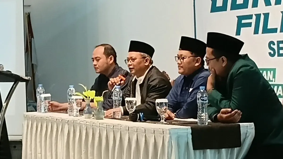 Anggota DPR RI Fraksi PDI Perjuangan Wibowo Prasetyo saat menjadi narasumber Workshop Jurnalistik Filantropi yang digelar di Kota Magelang, Sabtu (25/4/2026),