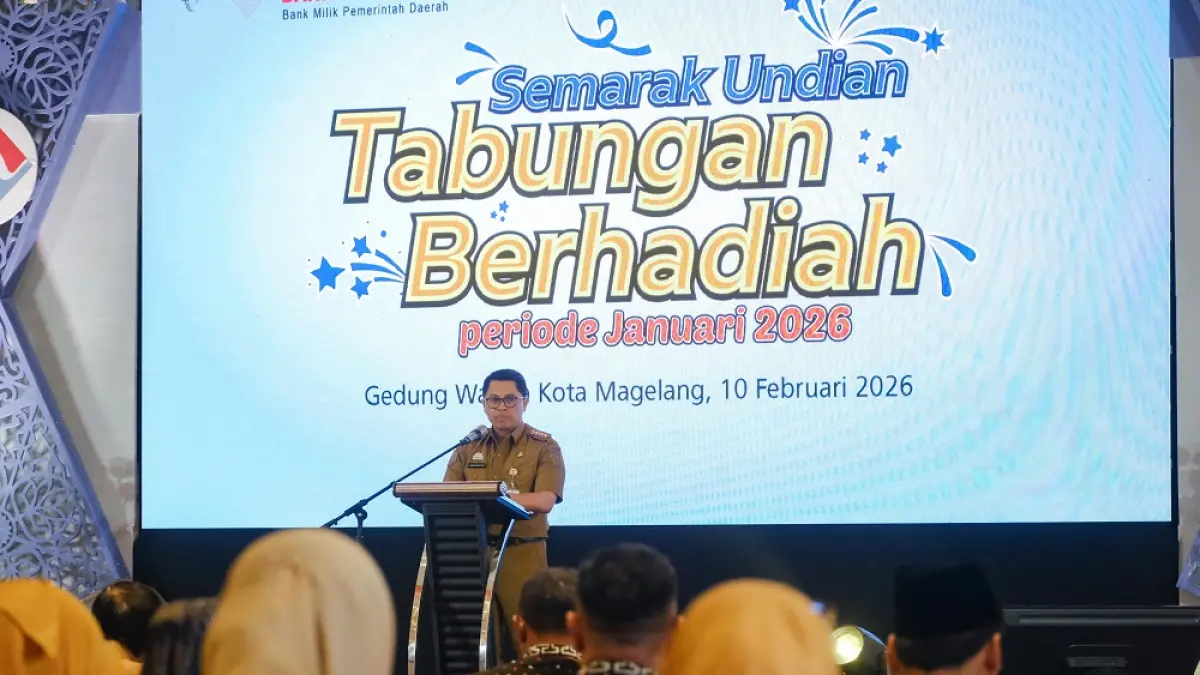 &nbsp;Wali Kota Magelang Damar Prasetyono hadir dalam pengundian tabungan berhadiah nasabah PT BPR Bank Magelang (Perseroda), Februari lalu.&nbsp;