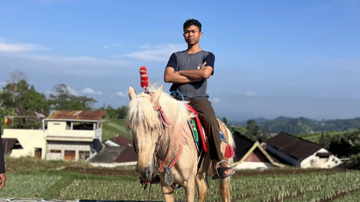 Naik kuda salah satu kegiatan menarik di Dusun Pancot. (Dok Pancot)