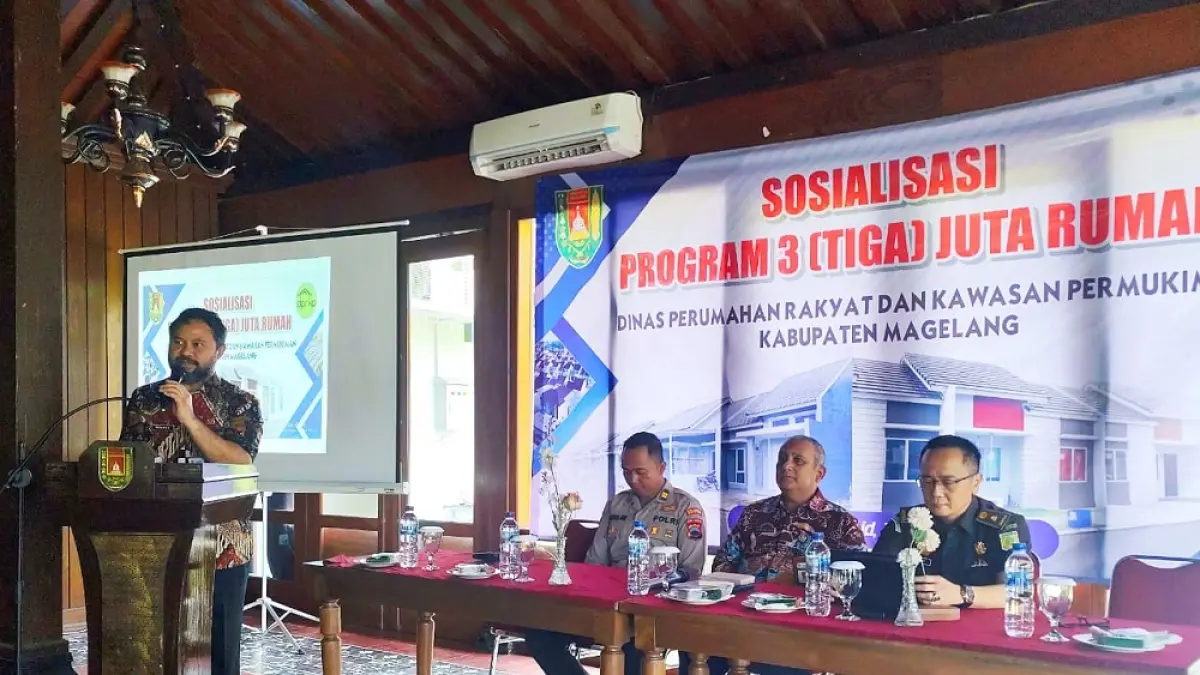 Pemkab Magelang saat sosialisasi program 3 juta rumah untuk masyarakat berpenghasilan rendah (MBR).