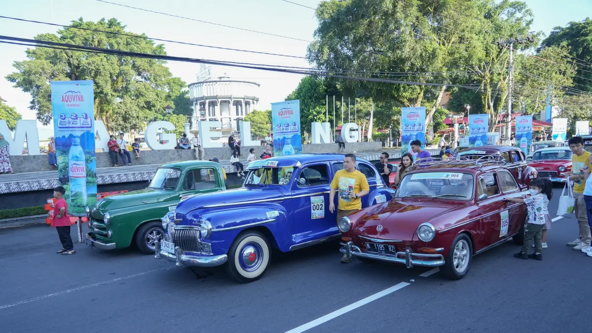 Ratusan mobil kuno mengikuti ajang Magelang Rally Mobil Kuno-PPMKI Jateng Tour 2026, Sabtu (2/5/2026). (Istimewa)