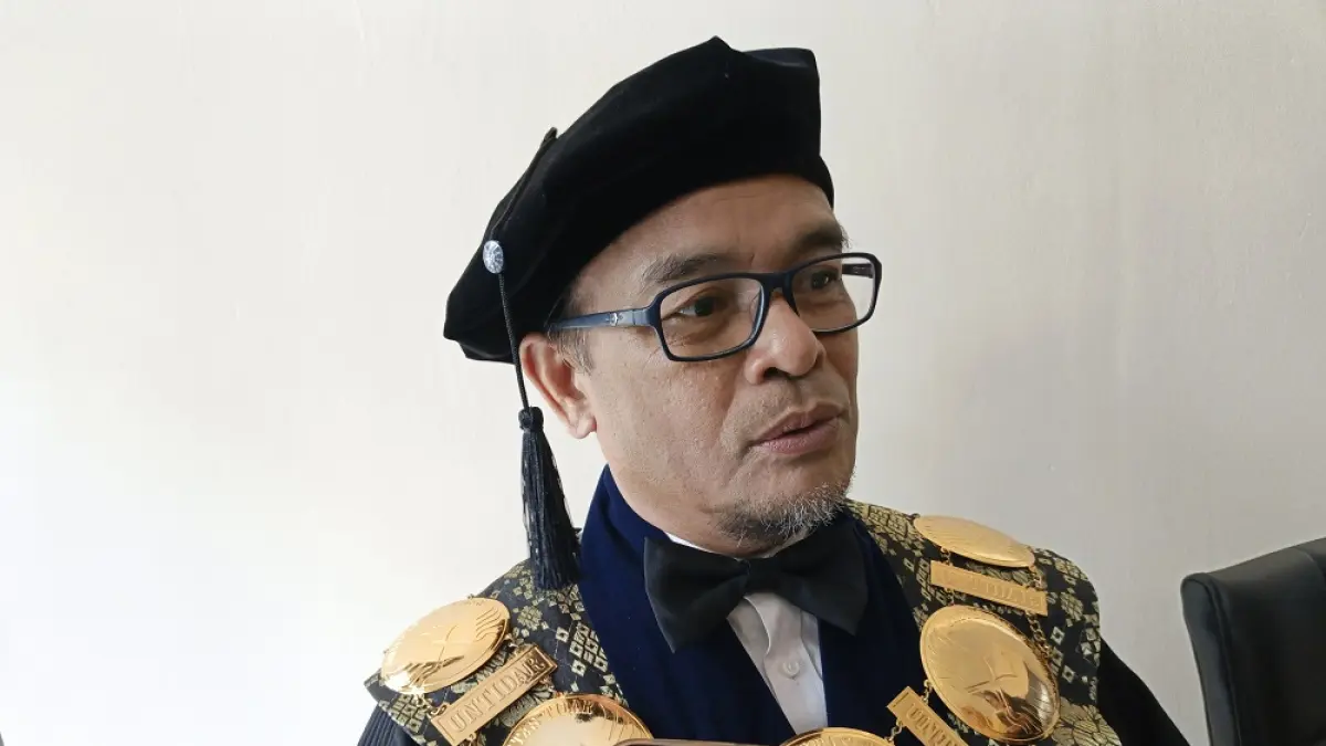 Rektor Untidar Magelang&nbsp; Prof. Sugiyarto (ROFIK SYARIF/ JAWAPOS RADAR MAGELANG)