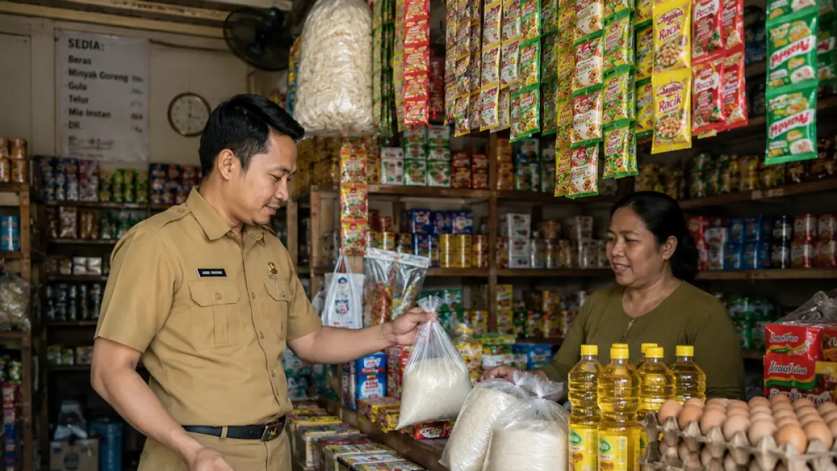 Pemkab Magelang melakukan soft launching dan sosialisasi Program Blonjo Warung Tonggo sebelum diluncurkan 20 Mei mendatang. (AI)