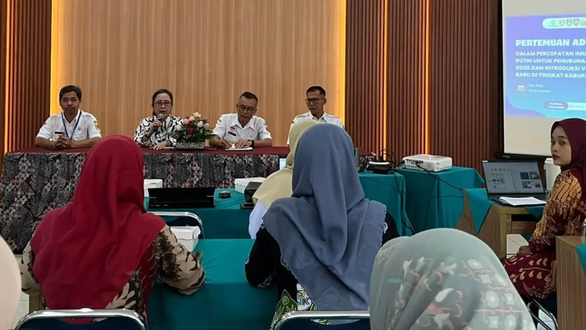 Dinkes Wonosobo mengadakan advokasi percepatan imunisasi rutin untuk menurunkan zero dose dan introduksi vaksin baru. (Diskominfo Wonosobo for Jawa Pos Radar Magelang)