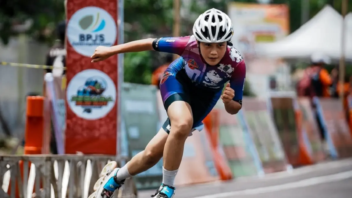 Dhesika Ristianingrum tampil percaya diri dalam kejuaraan&nbsp;speed skating&nbsp;yang berlangsung di Gunungkidul beberapa waktu lalu.&nbsp;