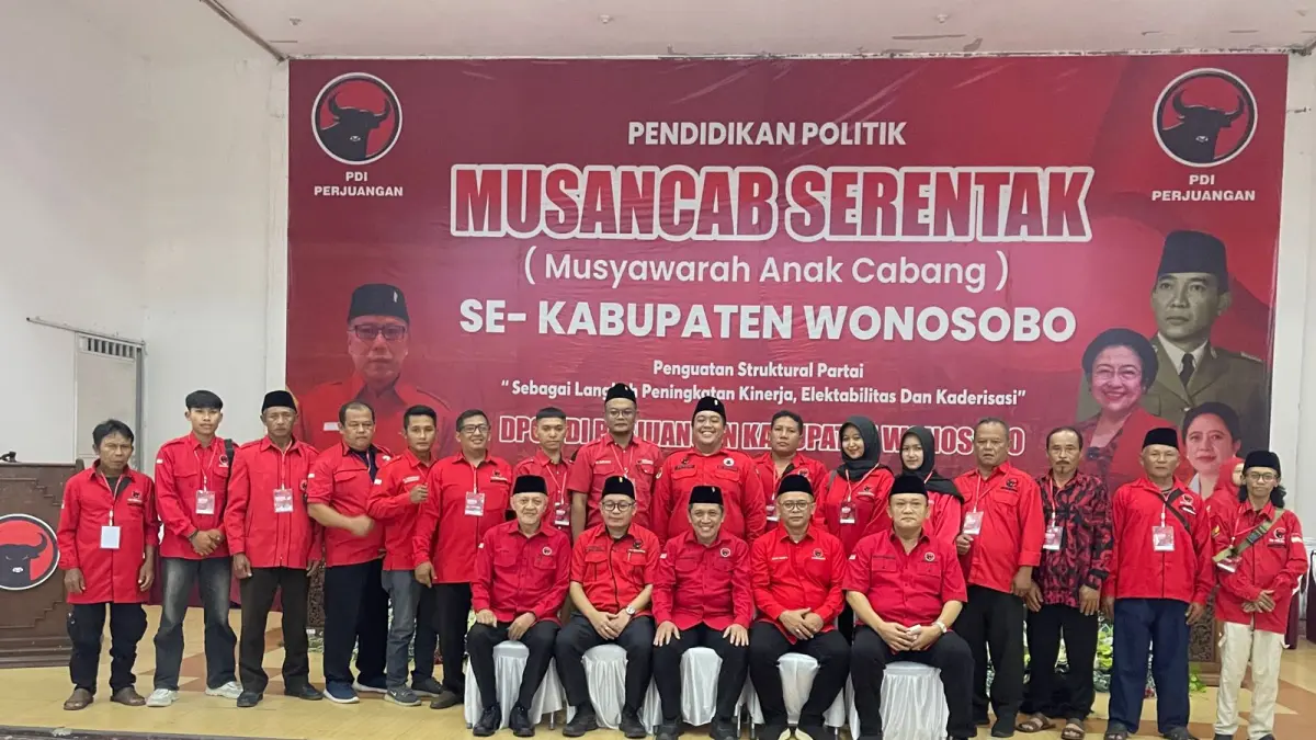 Anggota DPR RI Fraksi PDI Perjuangan Dapil VI Jawa Tengah, Wibowo Prasetyo hadir dalam Musyawarah Anak Cabang (Musancab) PDI Perjuangan serentak se-Kabupaten Wonosobo, Jumat (22/5/2026).
