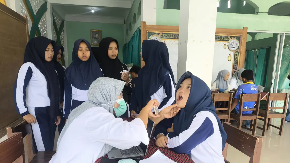 Cek Kesehatan gratis (CGJ) untuk para pelajar membantu skrining kesehatan sejak dini. (Istimewa)
