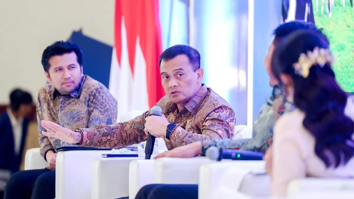 Gubernur Jateng Ahmad Luthfi dalam Konferensi Nasional Pengembangan Ekonomi Daerah di Balai Kartini Grand Ballroom Jakarta, Senin (25/5/2026).