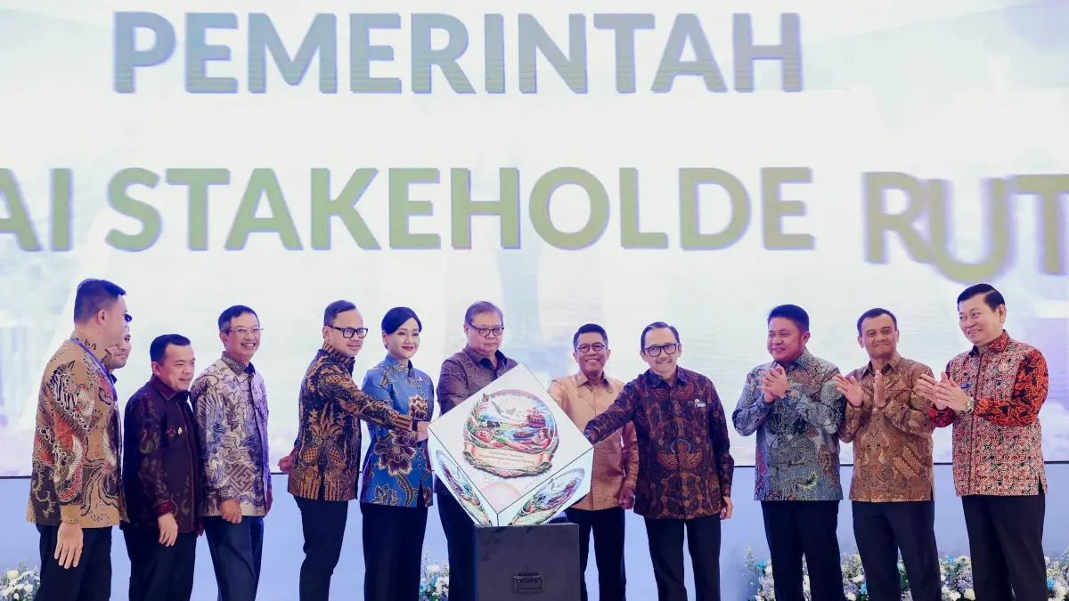 Pembukaan Konferensi Nasional Pengembangan Ekonomi Daerah dengan tema "Akselerasi Pertumbuhan Ekonomi Daerah Melalui Sinergi Kebijakan Lintas Sektor" yang digelar di Balai Kartini Grand Ballroom Jakarta, Senin (25/5/2026) yang dihadiri Gubernur Jawa Tengah Ahmad Luhfi dan sejumlah kepala daerah lain. 