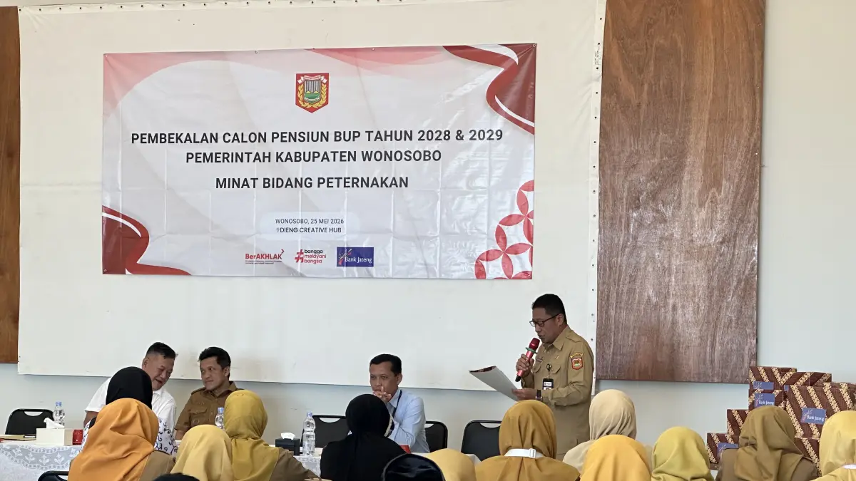Badan Kepegawaian Daerah (BKD) Wonosobo menggelar pembekalan kewirausahaan bagi calon pensiun aparatur sipil negara (ASN), Senin (25/5/2026). (Istimewa)