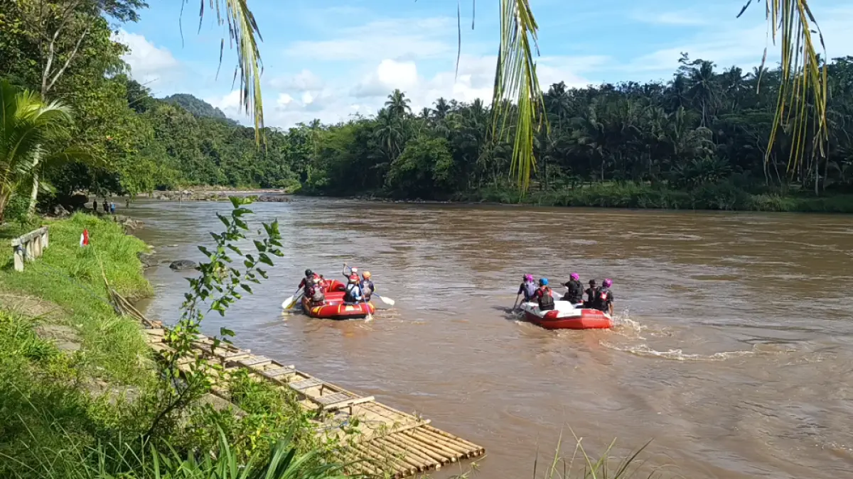 Proses pencarian Ahmad Rohadi yang hanyut di Sungai Progo, Senin (25/5/2026). (DOKUMENTASI BASARNAS BOROBUDUR)