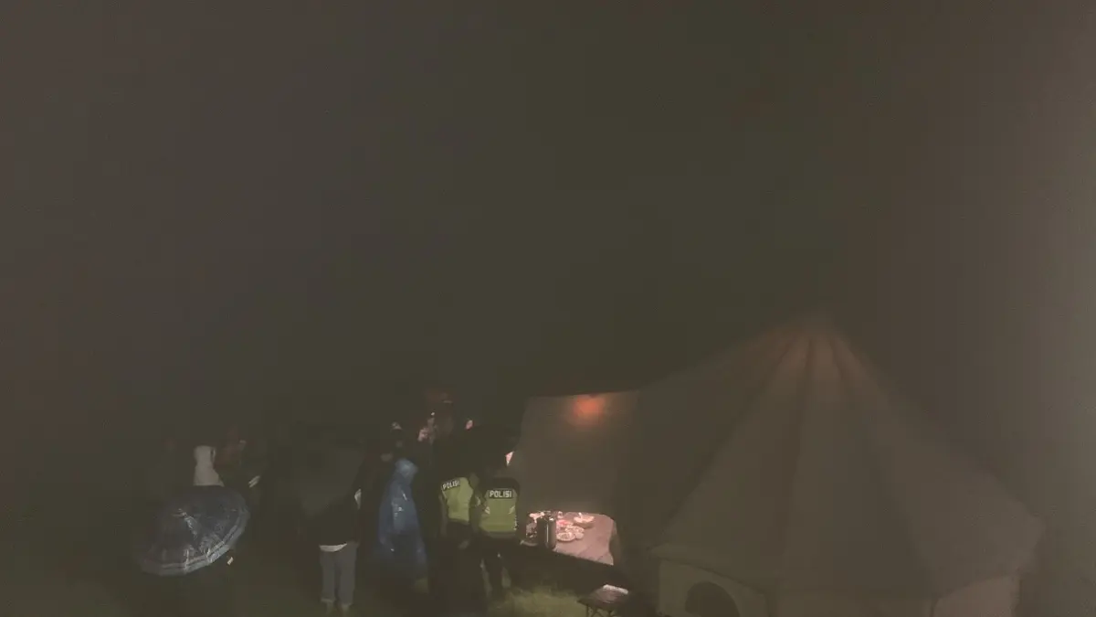 Glamping yang menjadi lokasi tewasnya satu keluarga pada Selasa (26/5/2026). (Devi Khofifatur Riqzi/Jawa Pos Radar Magelang).