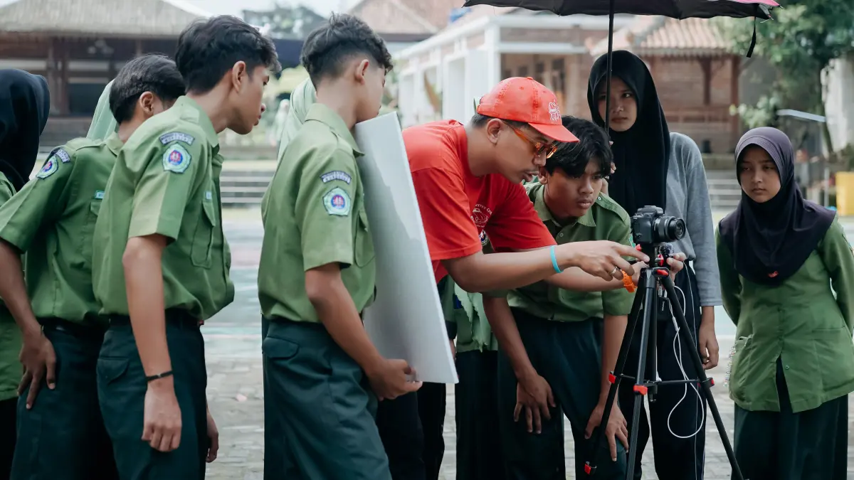Pelajar di Kabupaten Wonosobo digembleng dalam workshop produksi film bertajuk Film Lab Layar Seasri. (Istimewa)