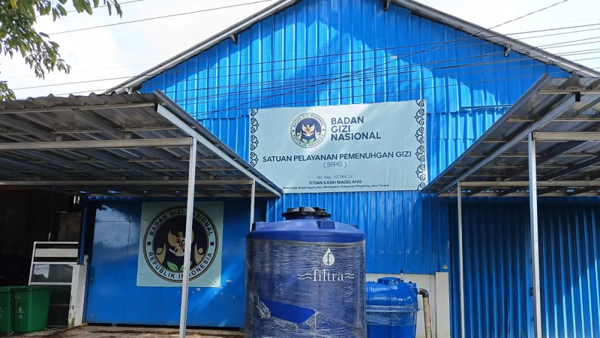 Satuan Pelayanan Pemenuhan Gizi (SPPG) Banjarnegoro, Kecamatan Mertoyudan, Kabupaten Magelang tidak beroperasi. ROFIK SYARIF/ JAWAPOS RADAR MAGELANG)