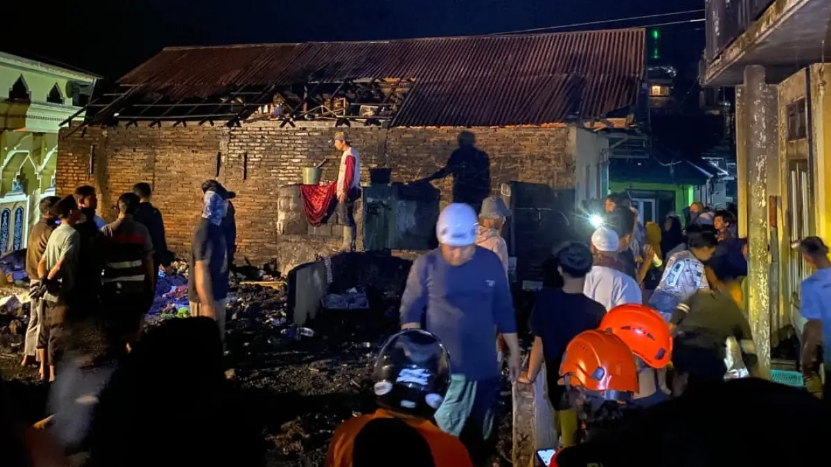 Rumah milik Mufroil warga Sigedang Kejajar Wonosobo ludes tinggal puing setelah terbakar pada Kamis (4/6/2026) malam. (Istimewa)