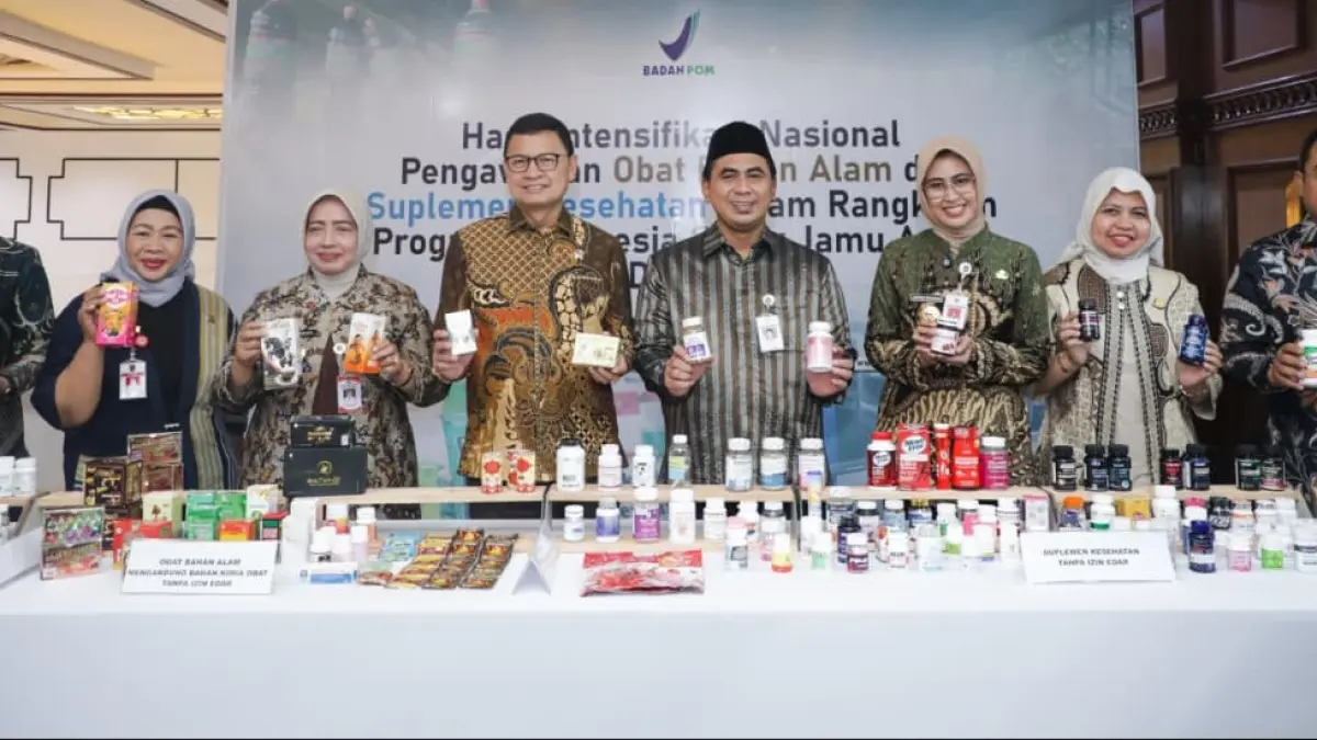 Kick Off Indonesia Sadar Jamu Aman (Idaman) yang dilakukan oleh Badan Pengawasan Obat dan Minuman (BPOM) di Gedung Gradhika Bhakti Praja Semarang pada, Selasa (9/6/2026). (istimewa)