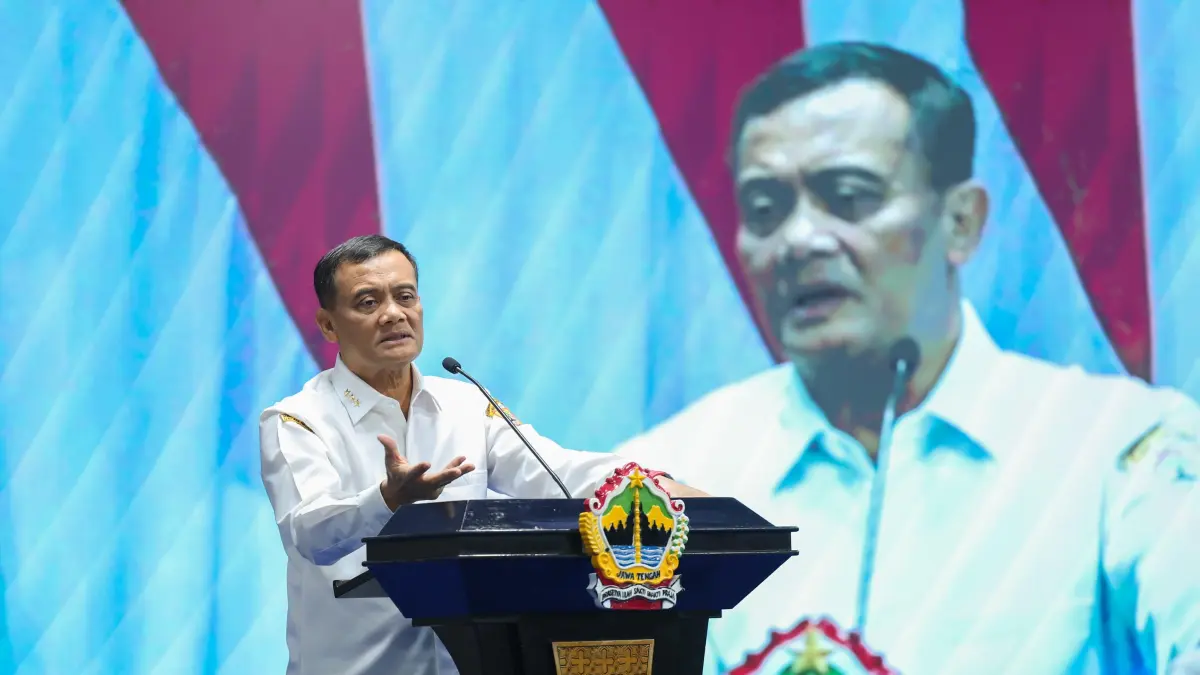 Gubernur Ahmad Luthfi dalam Rapat Koordinasi Tim Pengendalian Inflasi Daerah (TPID) dan Temu Bisnis Kerja Sama Antardaerah Intra Provinsi Jawa Tengah di Gradhika Bhakti Praja, Semarang, Rabu (10/6/2026). (Istimewa)