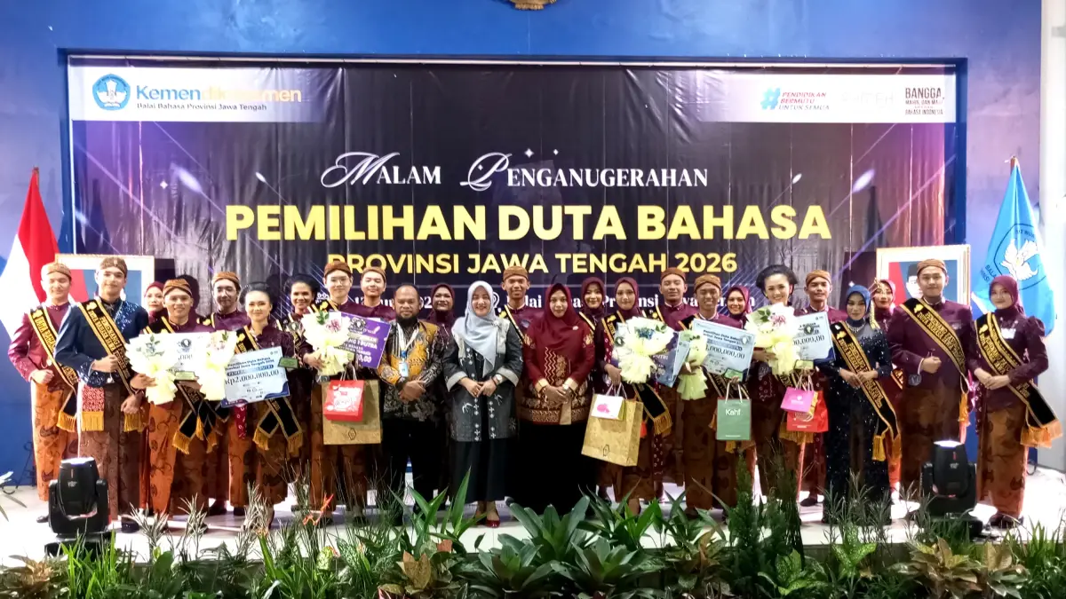 Para pemenang Duta Bahasa Provinsi Jawa Tengah. (Istimewa)