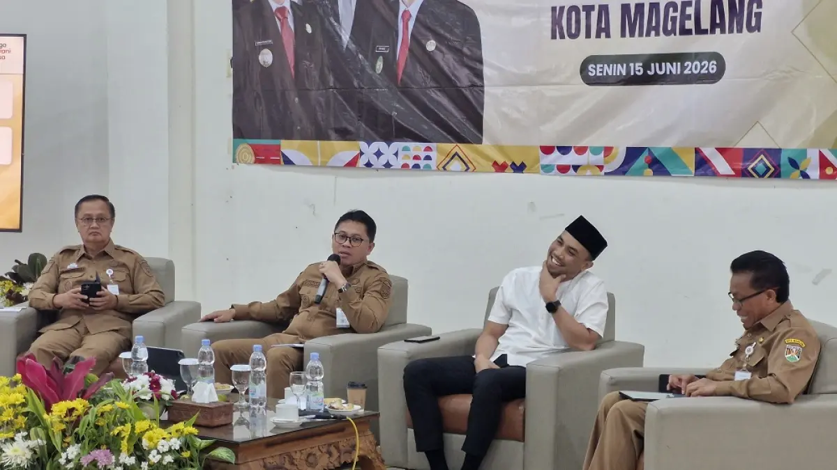Wali Kota Magelang Damar Prasetyono gelar coffee morning bersama legislatif,di IKM Center. (PUPUT PUSPITASARI/JAWA POS RADAR MAGELANG)