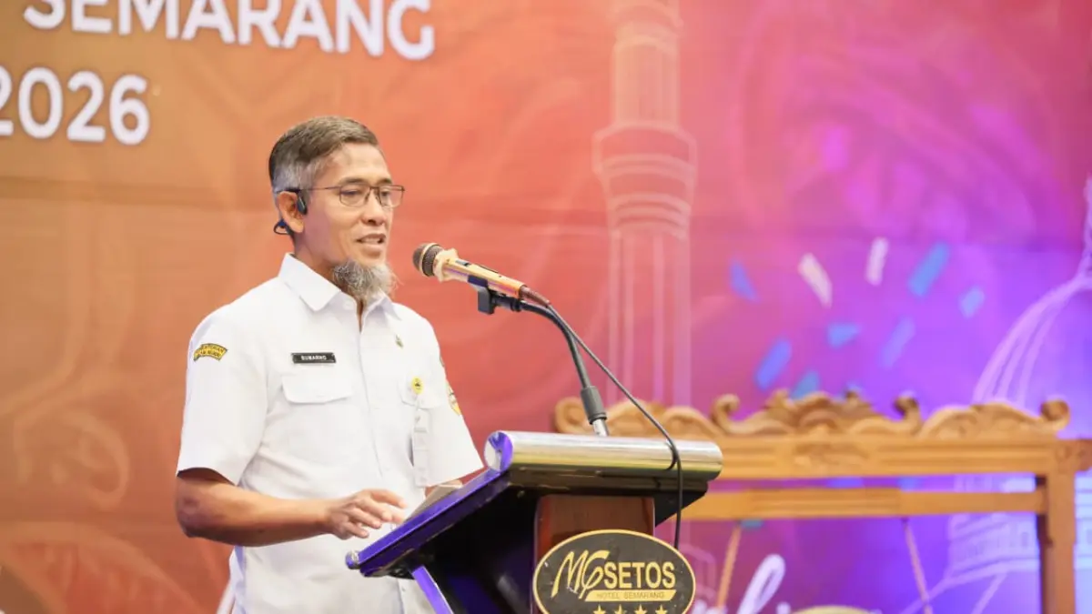 Sekda Provinsi Jawa Tengah Sumarno membuka Semarang Business Matching 2026, di Hotel MG Setos Kota Semarang pada Rabu (24/6/2026). (Istimewa)