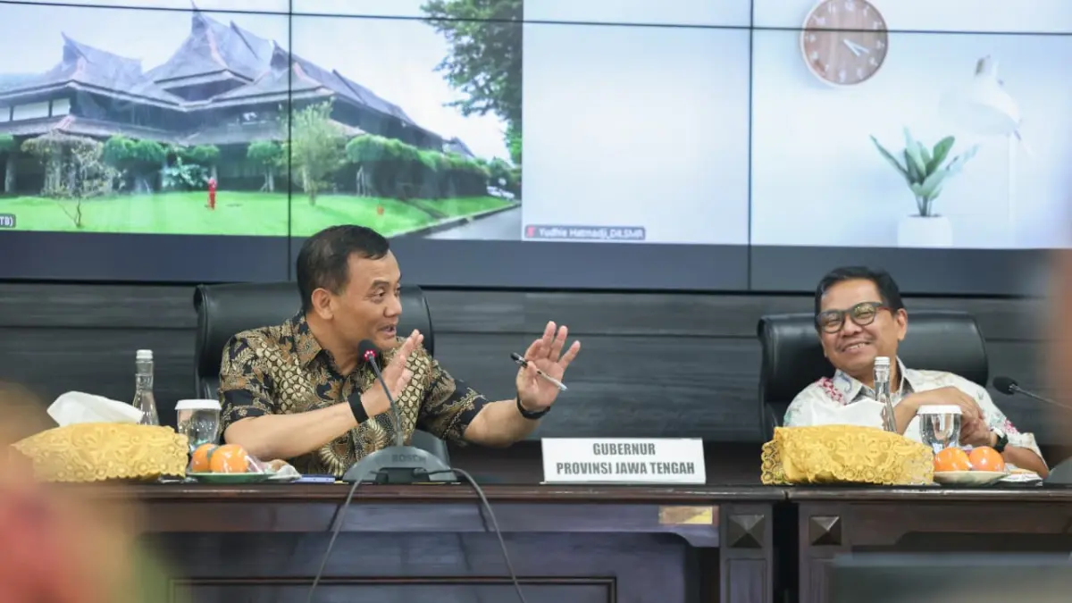 Gubernur Ahmad Luthfi dalam FGD Penilaian Tahap II Penghargaan Pembangunan Daerah Tingkat Provinsi tahun 2026 di Kantor Bappeda Provinsi Jawa Tengah, Kamis (25/6/2026). (Istimewa)