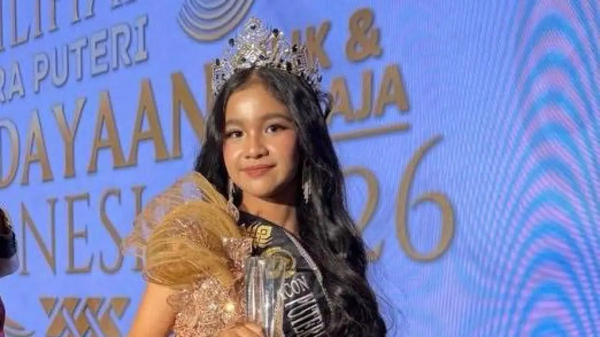 Zia Almahyra Ervoni, sukses mengharumkan nama Jawa Tengah setelah tampil pada ajang Pemilihan Putera Puteri Kebudayaan Cilik dan Remaja (PPKI) Indonesia 2026. (Istimewa)
